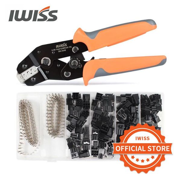 TANG IWISS SN2549 XH2.54/DUPONT 2.54/2.8/3.0/3.96/4.8/KF2510/JST Terminal Ratcheting Tel Konektörü Sabitleyici Aracı