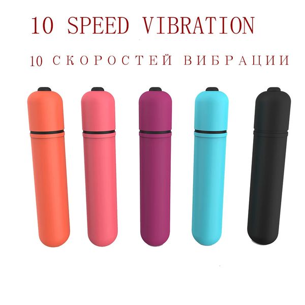 Vibratörler Mini 10 Hızlı Mermi Vibratör Kadınlar Su Geçirmez Klitoris Stimülatör Yapay penis Vibratör Seks Oyuncakları Kadın Seks Makinesi 231128