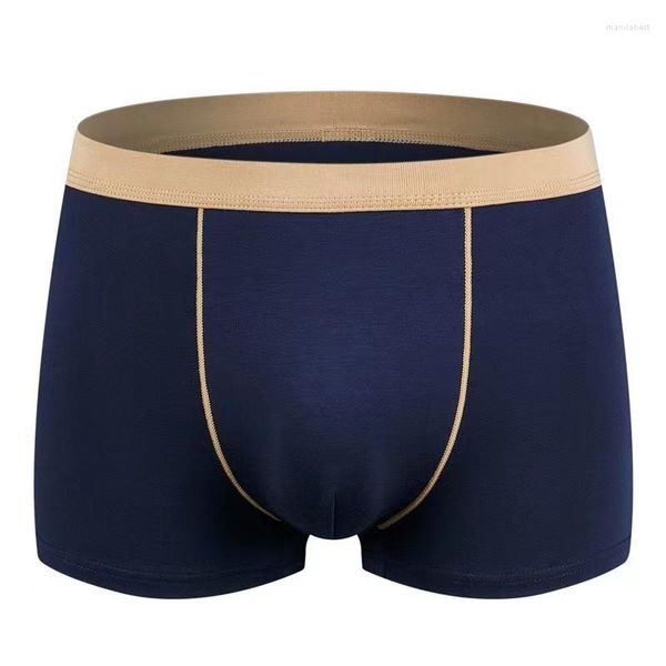 Unterhose Herren Sexy Einfarbig Stil Mittlere Taille Atmungsaktiv Boxen 2023 Modal Nahtlose Bequeme Shorts