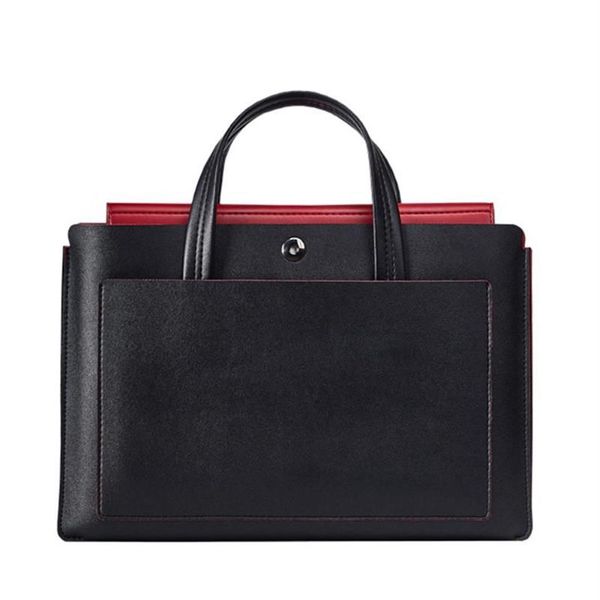 Evrak çantaları 15 6 inç MacBook dizüstü bilgisayar çantaları lüks çantalar kadın tasarımcı belge çantası evrak çantası moda pu deri245u