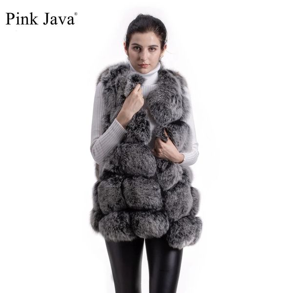 Pele feminina falso rosa java 80 casaco de inverno feminino colete de pele real natural gilet moda roupas jaqueta ganuine 231128