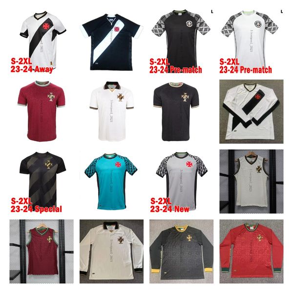 23 24 Vasco da Gama Camisas de futebol pré-jogo spcecial MAXI RIOS PAULINHO FABIANO MURIQ Camisas personalizadas 2023 Romario Paulo Miranda Dede Juninho Camisa de futebol top