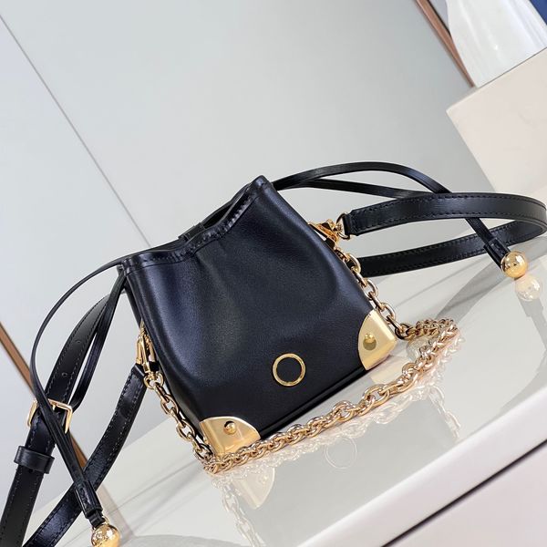 9A Дизайнер Lucky Bags Luxury Soft Leather Женщины 11,5 см. Высокие вечерние сумки Crossbody имитация с коробкой