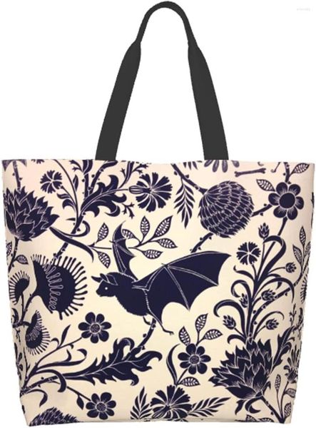 Bolsas de armazenamento Morcedores Bolsa de bolsa de flores para mulheres Bola de compras à prova d'água de mercearia com ginásio de praia de viagens de bolso interno da praia