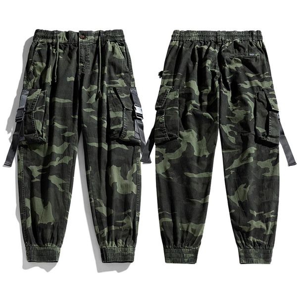 Hosen Camouflage Cargo Hosen Männer Mode Kleidung Militär Camo Hosen Herbst High Street Japan Style Hip Hop Plus Size Hose 2022
