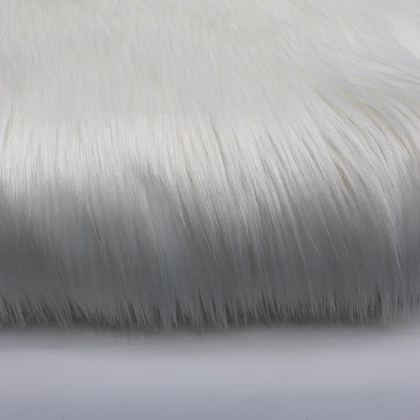 Tecido 100*160cm 70mm comprimento do cabelo rolo descorado cabelo 1000g gola de pele brinquedo tapete têxtil para casa grande cabelo de raposa cosplay artesanal tecido diy