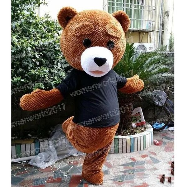 Halloween adorabile orsacchiotto costume della mascotte simulazione personaggio dei cartoni animati abiti vestito per adulti taglia vestito unisex compleanno natale carnevale vestito operato