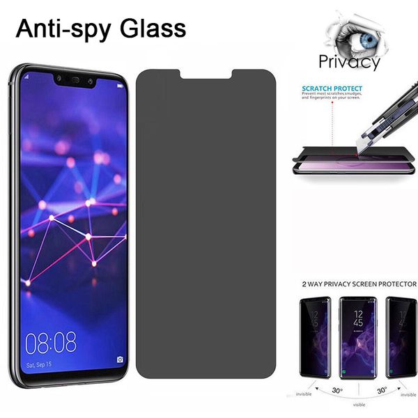Защитник экрана конфиденциальности для Huawei P30 P40 P20 Lite Antispy Membered Glass для P20PRO P30PRO P40PRO частные стеклянные защитники
