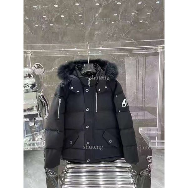 Agência de compras do Canadá para inverno Moose Tesoura Jaqueta Tesoura grossa com capuz Padrão Prata Roupas masculinas Trabalho de casal EPVT EM9M ROBY 435