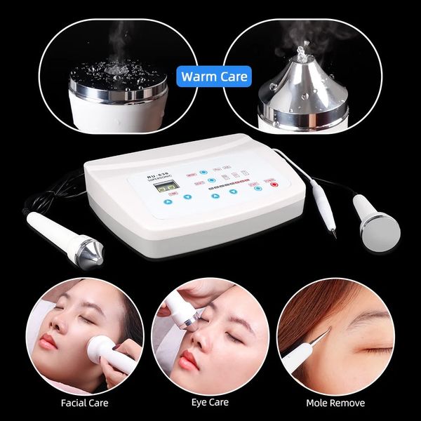 Masseur de visage 3-en-1 machine à ultrasons stylo d'élimination des taches de rousseur Anti-âge ultrasons visage corps masseur Anti-rides Lifiting peau 231128