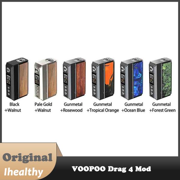 VOOPOO Drag 4 Mod 177W Modo TC Fit UFORCE-L Tank 18650 Bateria Electtonic Cigarro 510 Thread Tipo-C Vaporizador