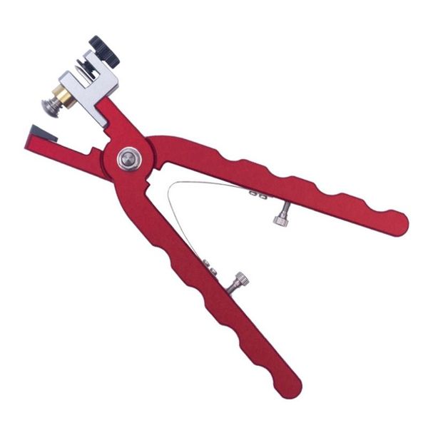 Cacciaviti Pinza da taglio per braccialetti per orologi in pelle per cinturini per fissare i fermi Pinza per utensili manuali con barra a molla Rossa dritta