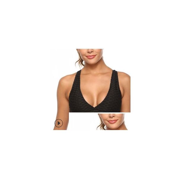 Canottiere Canottiere Sport da donna Top corto senza cuciture Y Senza maniche Solido Corsetto da allenamento in palestra Y2K Top Drop Delivery Abbigliamento Intimo Donna Dhuvy