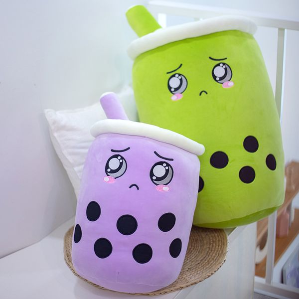 Fasion Peluche ripiene Huggy Wuggy Creativo Frutta Tè al latte Cartone animato Cuscino Peluche Dormire Perla Tazza da tè al latte Roba Cuscino in cotone Giocattolo Peluche Grinch Doll Regalo di Natale