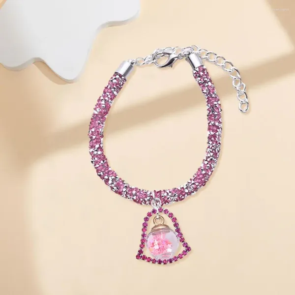 Abbigliamento per cani Collana per animali alla moda di lusso con pendente in strass Accessorio elegante per gatti Chihuahua Durevole