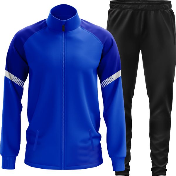 PANPASI Fußballjacke Herren Trainingsanzug Set Langarm Erwachsene Kinder Junge Fußballtrainingsanzug Full-Zip Joggingjacken Fußballsets