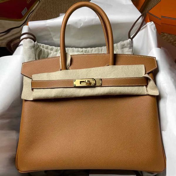 Factory Outlet Venta al por mayor BoKinTote bolsos para la venta bolso nuevo de la familia con patrón de palma de piel de vaca Epsom cuero genuino para mujer con logotipo real pan 1LWN