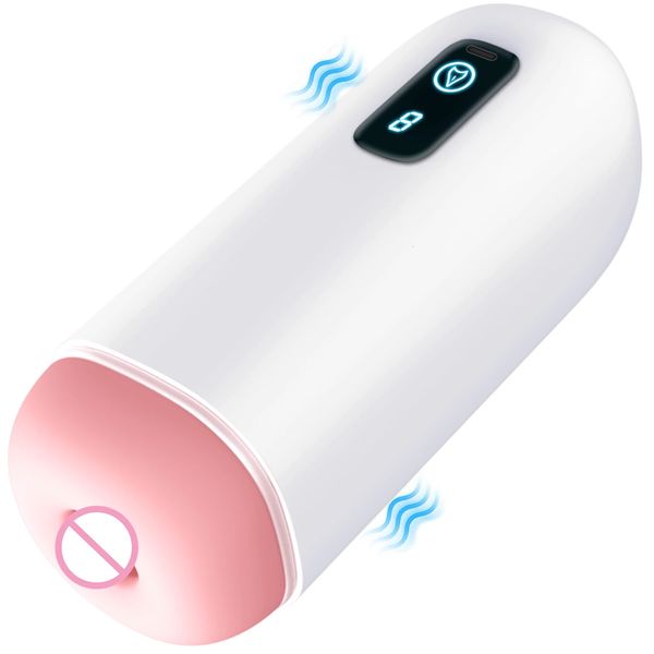 Pump Toys Automatischer männlicher Masturbator Cup Starke Vibration Digitale Blowjob-Maschine Echte Muschi-Masturbation Sexspielzeug für Männer 18 231128