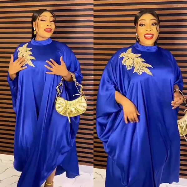 Ethnische Kleidung Afrikanische Kleider für Frauen 2023 Plus Size Afrika Kleidung Outfits Elegantes muslimisches Abaya Dubai Kaftan Slik Maxikleid Boubou