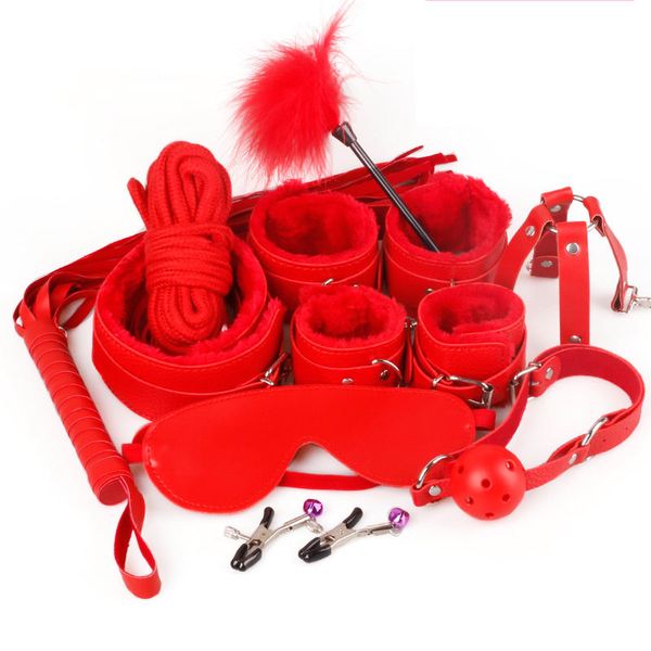 Roleplay Bdsm Japanese Bondage Suit Adult SM Products 10pcs / set Sexspielzeug für Paare erotische Spiele