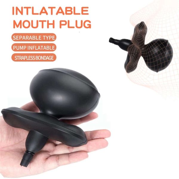 Brinquedo sexual massageador bdsm brinquedo inflável boca plug para homens e mulheres com ferramentas bola anal ajuste alternativo mordaça casais