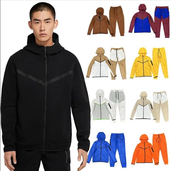 Dicke Designer-Tech-Fleece-Hosen, Herren-Kapuzenpullover, Jacken, Winter-Fitnesstraining, Sportraum, Baumwollhosen, Kapuzenpullover, Jogger-Jacke, Techfleeces 02