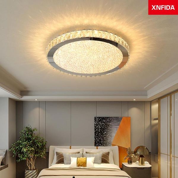 Plafoniere a LED sottili dimmerabili 36W 24W per illuminazione a sospensione camera da letto cucina bagno