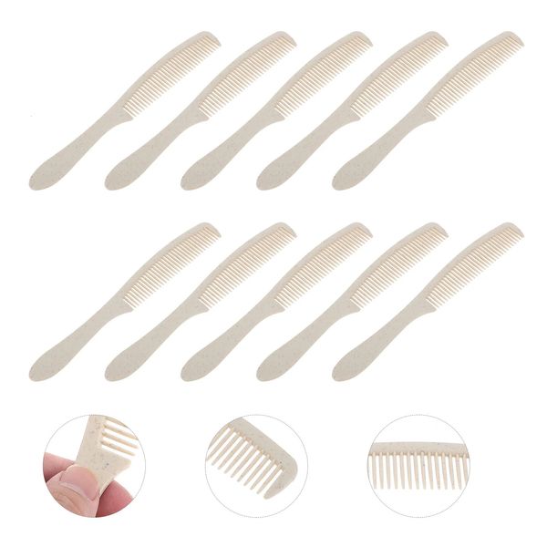 Pente descartável 50 conjuntos de pente de cabelo de casamento ferramentas de cuidado cônico de plástico descartável el pentes miss 231129