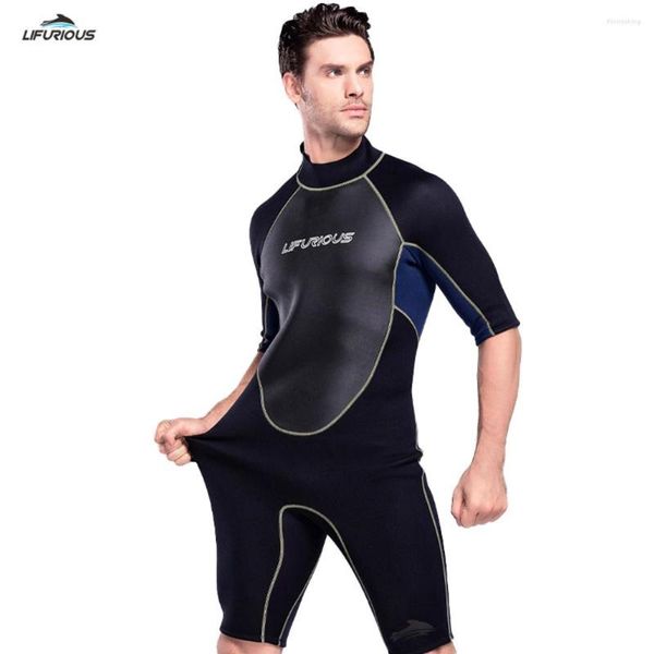 Kadın Mayo 3mm Neopren Dalış Takımı Erkekler İçin Tek Parçalı Kısa Kollu Sıcak ve Güneş Kafası Su Sporları Yüzme Şnorkel Sörf