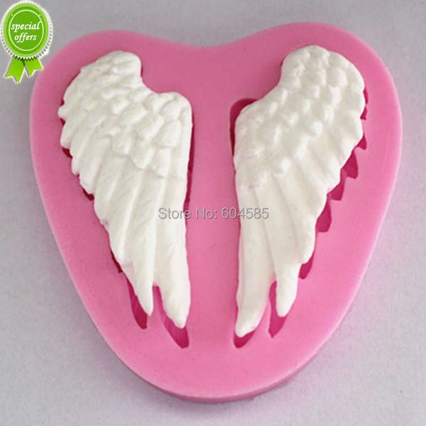 Novo Angel Angel Wing Fondant Silicone Sugar Craft Moldes de Diy Cake Decorating