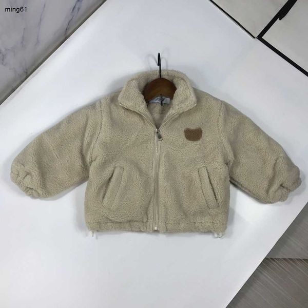 Giacca per bambini di marca inverno bambini abiti firmati ragazza ragazzo Capispalla Taglia 90-150 Aggiunta di velluto e ispessimento del cappotto per bambini Nov25