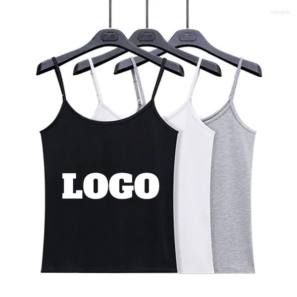 Damen-Tanktops, ärmelloses Oberteil, Weste, Sport-Laufbekleidung, personalisierte Sling-Drop-Druckung Ihres Logo-Designs