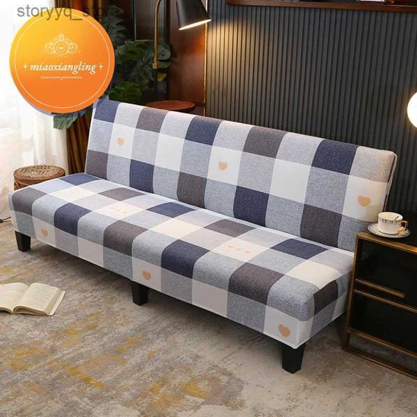 Stuhlhussen Sofa-Bettbezug ohne Armlehne, klappbarer Sofabezug, elastische Sofabezüge für Wohnzimmer, Couchbezüge für Sofas Q231201