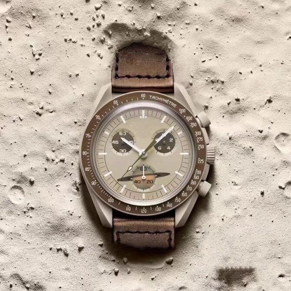 Relógio masculino de máquinas esportivas, planeta, biocerâmica, lua, horário mundial, 42mm, mercúrio, sol, netuno, série terra