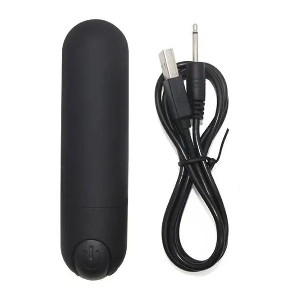 Vibratoren Starker Schock 10 Frequenz Mini Bullet Fun Jump Egg USB Wiederaufladbare weibliche Masturbation Massage Vibrator Sex Machine Sex Shop 231130