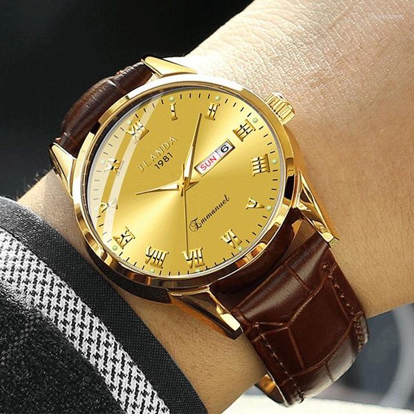 Нарученные часы Jlanda Brand 2023 Fashion Watch for Men Clock Daily Водонепроницаем
