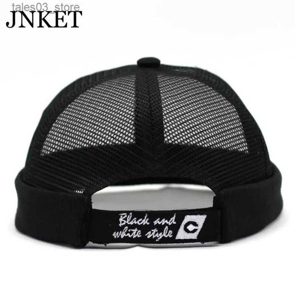 Beanie/Kafatası Kapakları Jnket Yeni Moda UNISEX Sınsız Şapka Mesh Nefes Alabilen Kapak Kapağı Skullcap Beanies şapka hip hop kapa gündelik balkabağı şapka Q231130