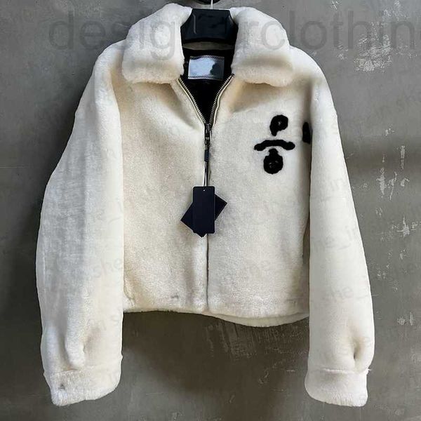 Kadın Ceketler Tasarımcı Lüks Kadın Yün Kış Kürklü Kürk Moda Moda Yumuşak Kalın Kısa Ceket Sıradan Tersinir Naylon Yün Kadın Ceket Windbreaker I5yh