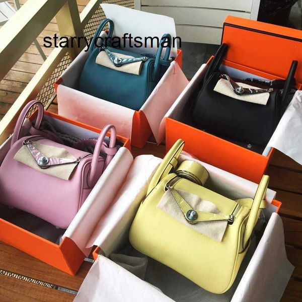 Borsa da donna in vera pelle di vacchetta Swift Mini pelle premium con cuscino da dottore Borsa a tracolla con una spalla l