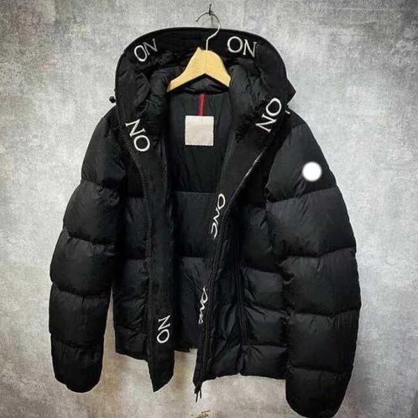 Parkas masculinas jaqueta de designer inverno quente à prova de vento bordado carta material de náilon mxl tamanho asiático casal modelo novas roupas kd3a