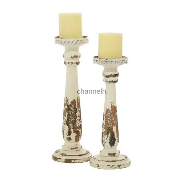 Kerzenhalter für den Innenbereich, 33 cm, 38,1 cm hoch, Kerzenhalter aus chinesischer Tanne, braun, 2 Stück, YQ231130