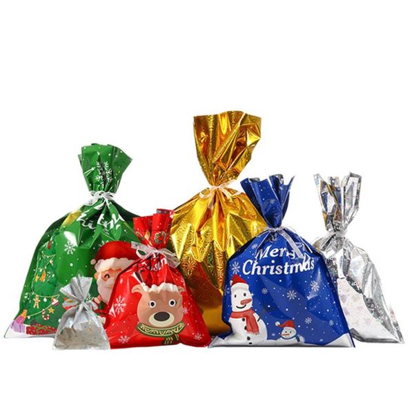 Hediye sargısı Noel elma çanta ambalajı dekore edilmiş Noel Baba Şeker Kutuları Kardan Adam Dekorasyon Yıl 2023 Ev Navidad Noel