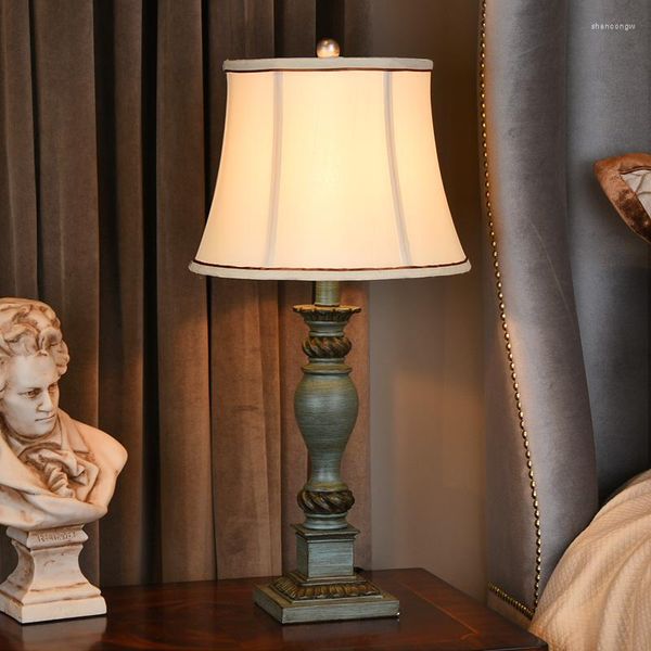 Настольные лампы в европейском стиле ретро-смоля настольная лампа гостиная прикроватная кровать средиземноморская простая светодиода сделает старым