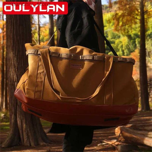 Outdoor-Taschen 50L/120L Outdoor Camping Aufbewahrungstasche Super Große Kapazität Rucksack Zelt Baldachin Zubehör Herd Picknick Taschen Handtasche Q231130