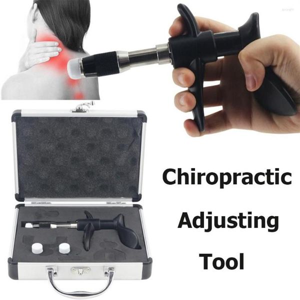 Strumento di regolazione chiropratica manuale Pistola per massaggiatore per terapia di attivazione correttiva portatile per il rilassamento del massaggio muscolare del corpo2557