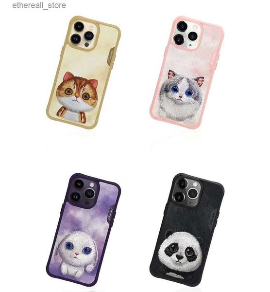 Capas de telefone celular Conelz para iPhone 15 Pro Case 3D Big-Eyed Cute Series Capa protetora para iPhone 15 Pro Max Case Girl Phone Case Q231130