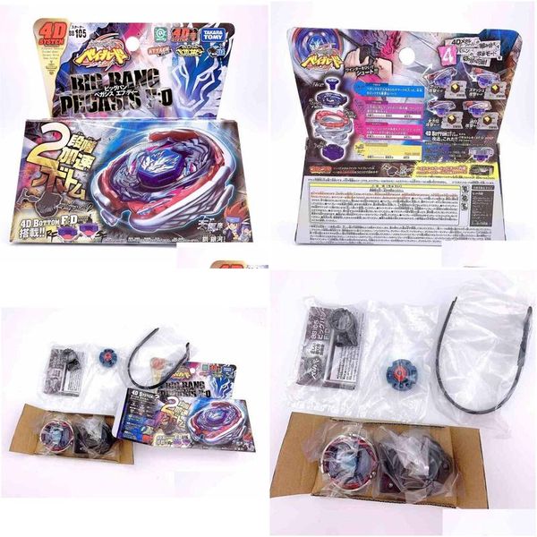 Trottola Genuino Tomy Big Bang Pegasis Fd Cosmic Pegasus Beyblade Bb105 Come giocattoli per bambini 220505 Regali di consegna di goccia Novità Gag Dhfgd