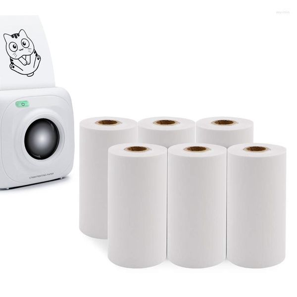 Enrocamento de presente 3 rolos papel imprimível térmico 57x30mm PO para papel P1 P1 P2 Impressora