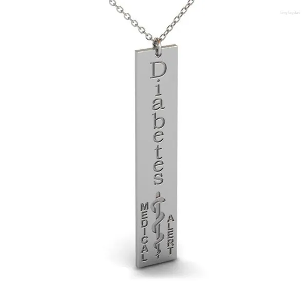 Ожерелья с подвеской Ufine, персонализированное имя или слова, оповещение о диабете, ID ожерелье, Купер, высокое качество N2102