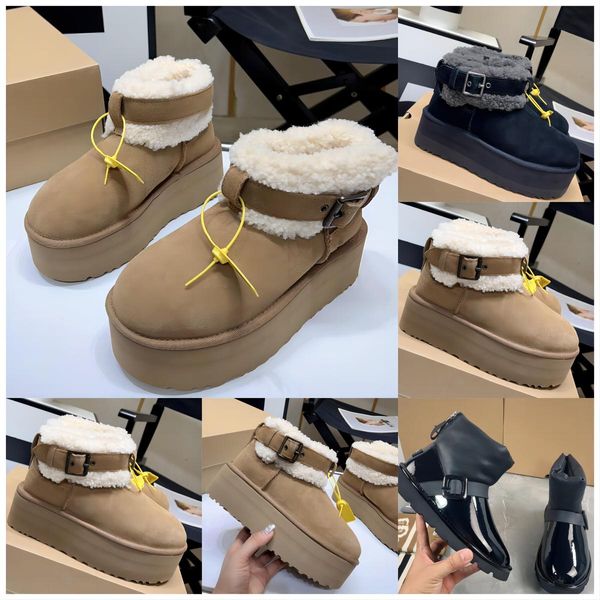 Designer dipper bota clássica macio e bonito botas australianas mulheres lã pele tornozelo bota chocolate duna chesut inverno botas de neve